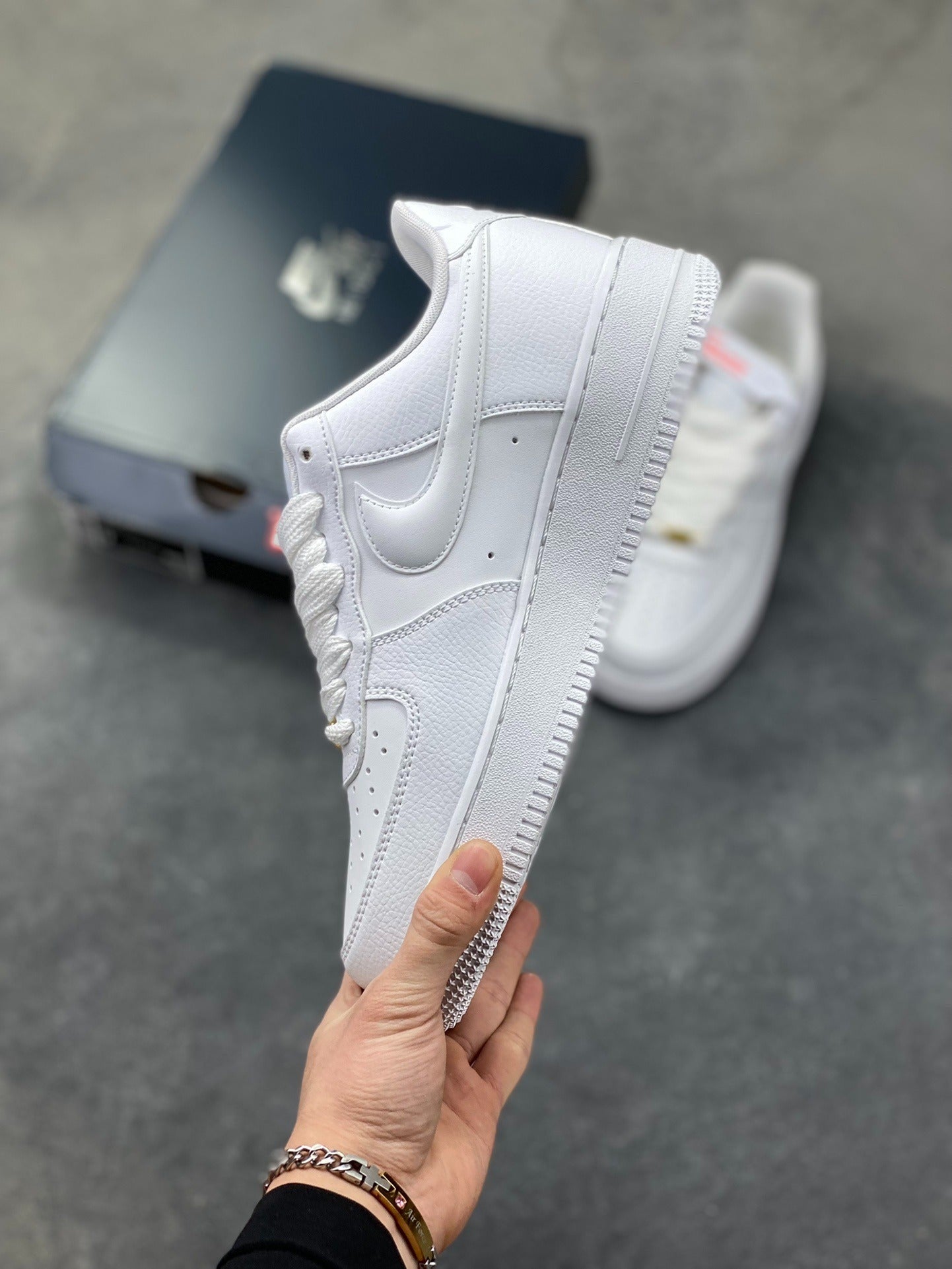 Nike Air Force 1 '07 triple white sneakers, classic
