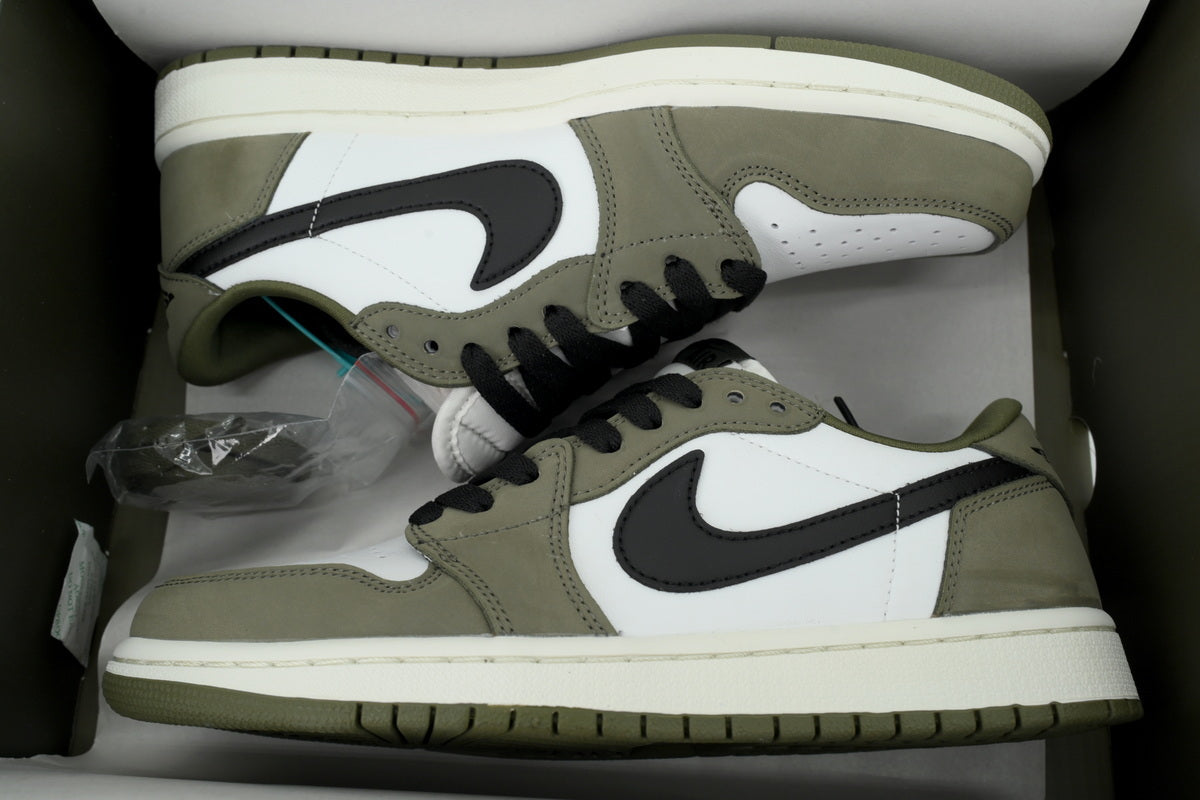 Air Jordan 1 Retro Low OG "Medium Olive" Sneakers