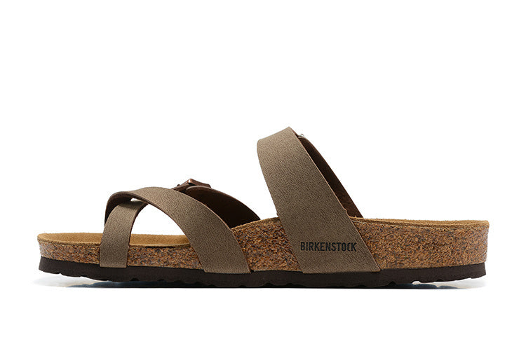 Birkenstock Mayari Birkibuc Sandals - Mocha