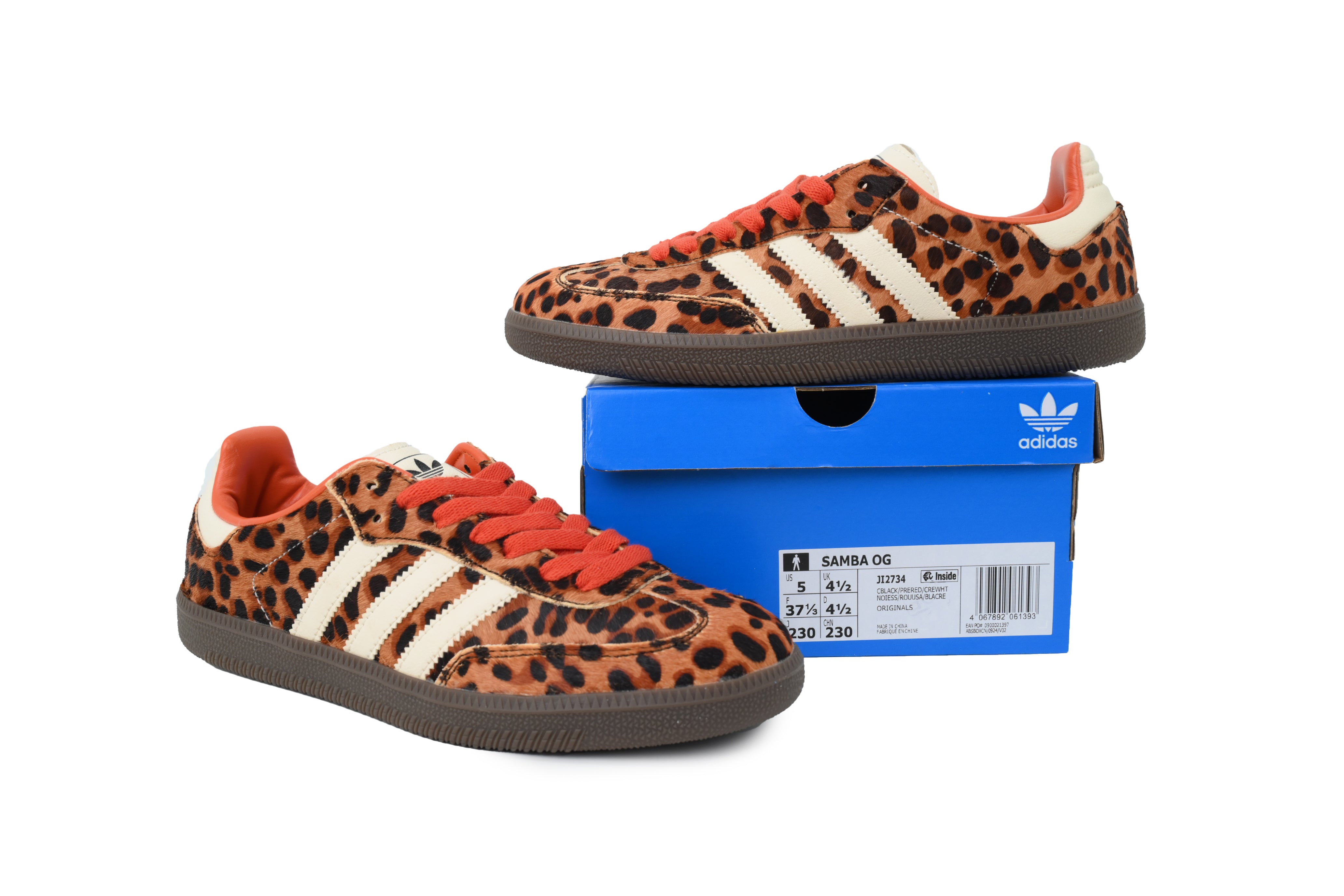adidas Samba OG Preloved Red Leopard Women's
