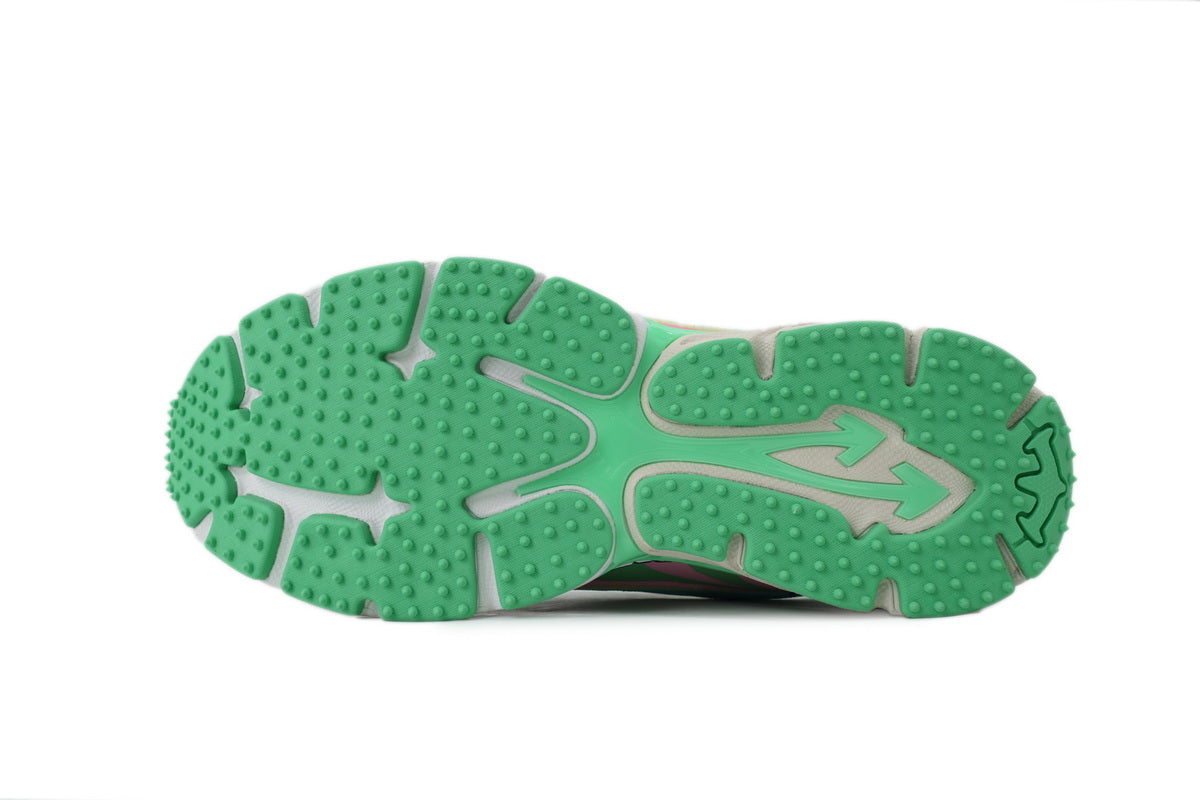 Off-White Be Right Back Fishnet Sneakers "Aqua / Mint"