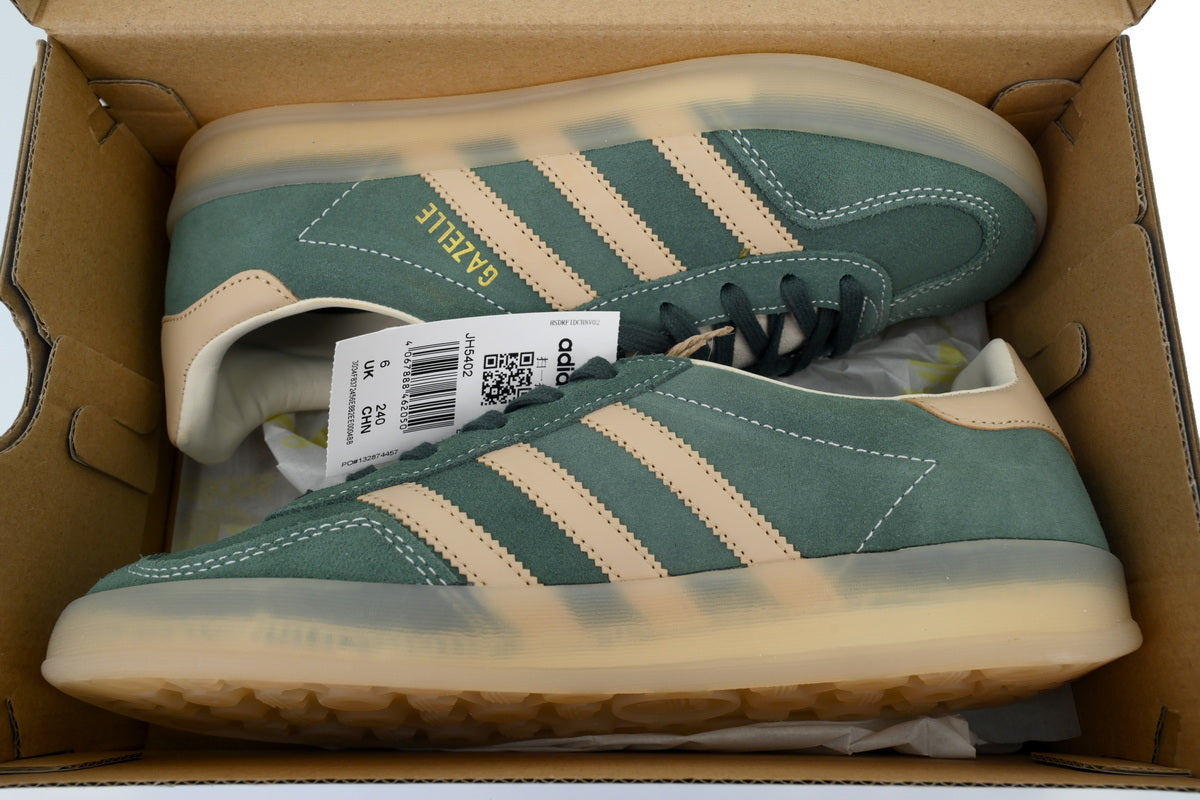 adidas Gazelle Indoor Shadow Green Warm Sandstone