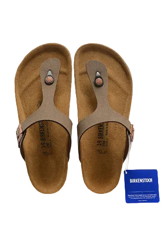 Birkenstock Gizeh Birkibuc Sandals - Mocha