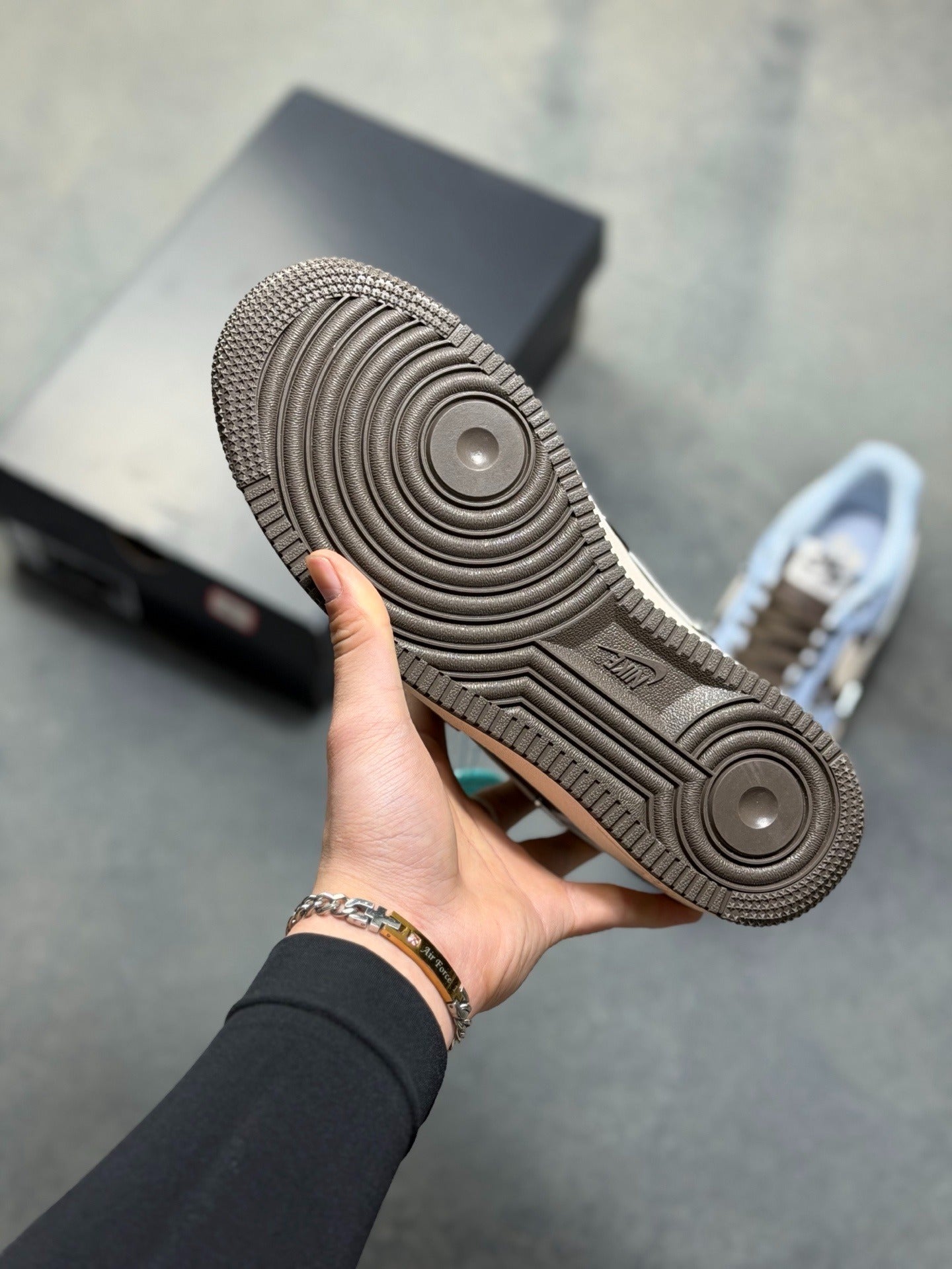 Nike Air Force 1 '07 Low "Baby Blue & Chocolate"