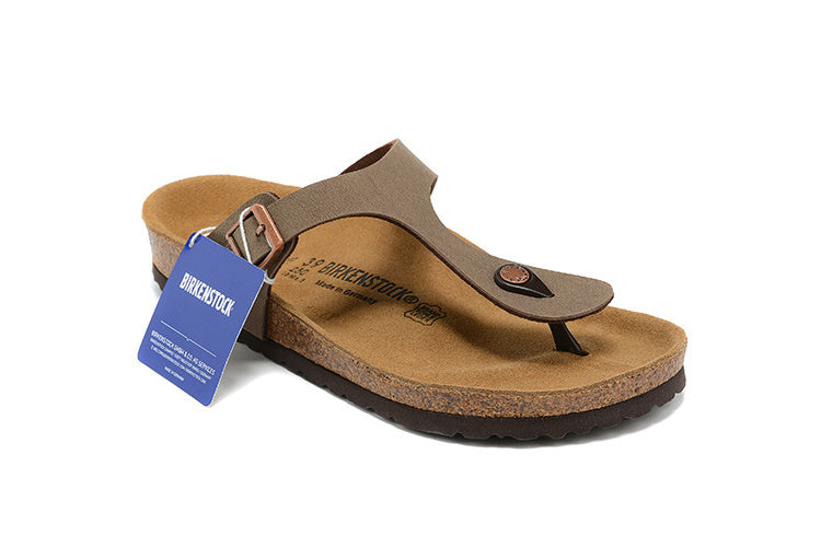 Birkenstock Gizeh Birkibuc Sandals - Mocha