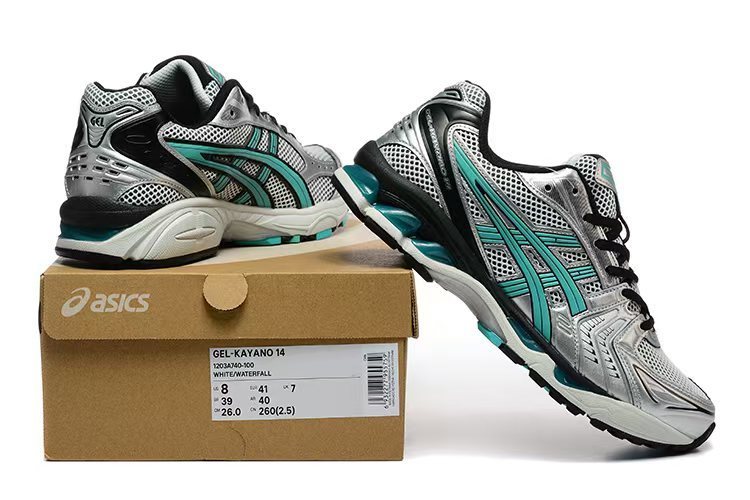 ASICS GEL-KAYANO 14 "White/Waterfall Silver"