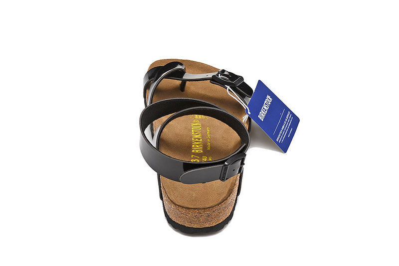Birkenstock Yara Birko-Flor Patent Sandals - Black