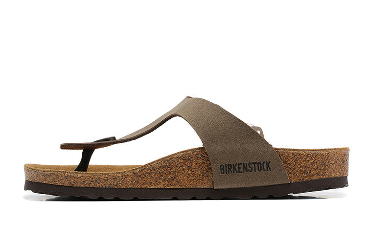 Birkenstock Gizeh Birkibuc Sandals - Mocha
