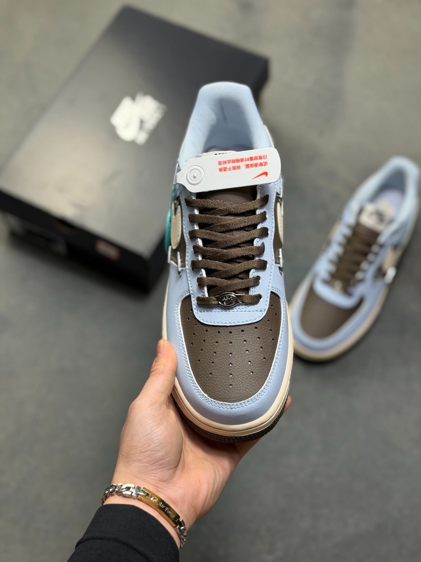 Nike Air Force 1 '07 Low "Baby Blue & Chocolate"