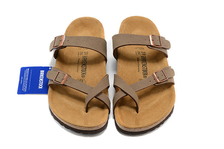 Birkenstock Mayari Birkibuc Sandals - Mocha