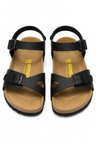 Birkenstock Rio Birko-Flor Sandals - Black