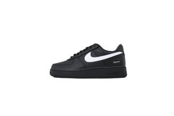 Nike Air Force 1 Low Supreme "Black White" Custom (Black Box Logo) Sneakers