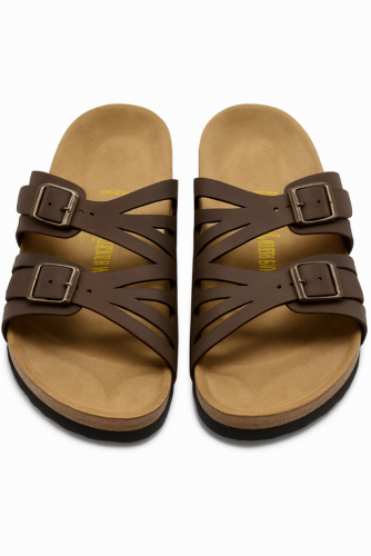 Birkenstock Gran Canaria Birko-Flor Sandals - Mocha