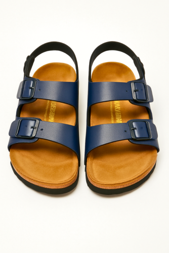 Birkenstock Milano Birko-Flor Sandals - Navy Blue