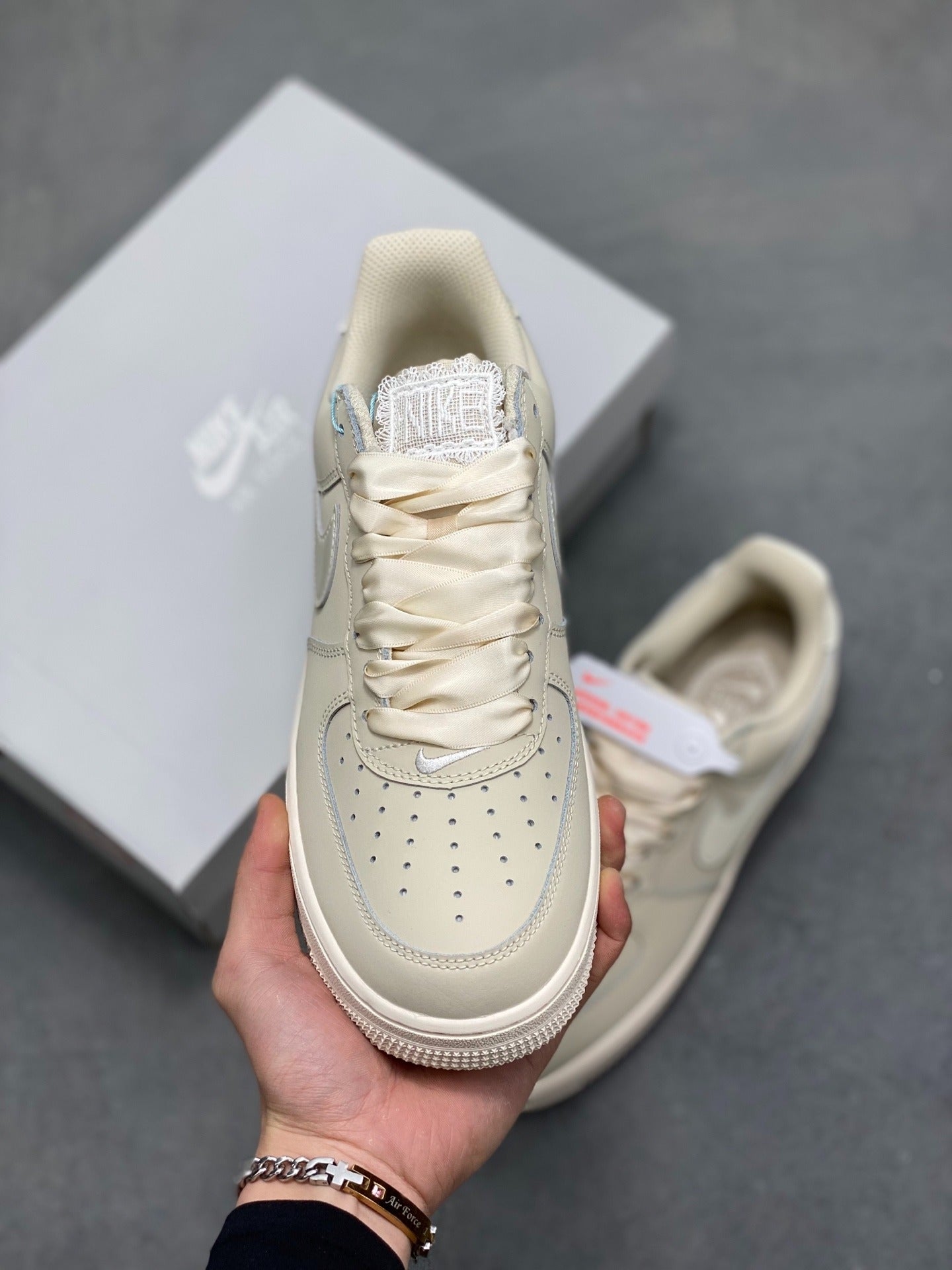 Nike Air Force 1 '07 Low "Sail Cream Satin Ribbon"