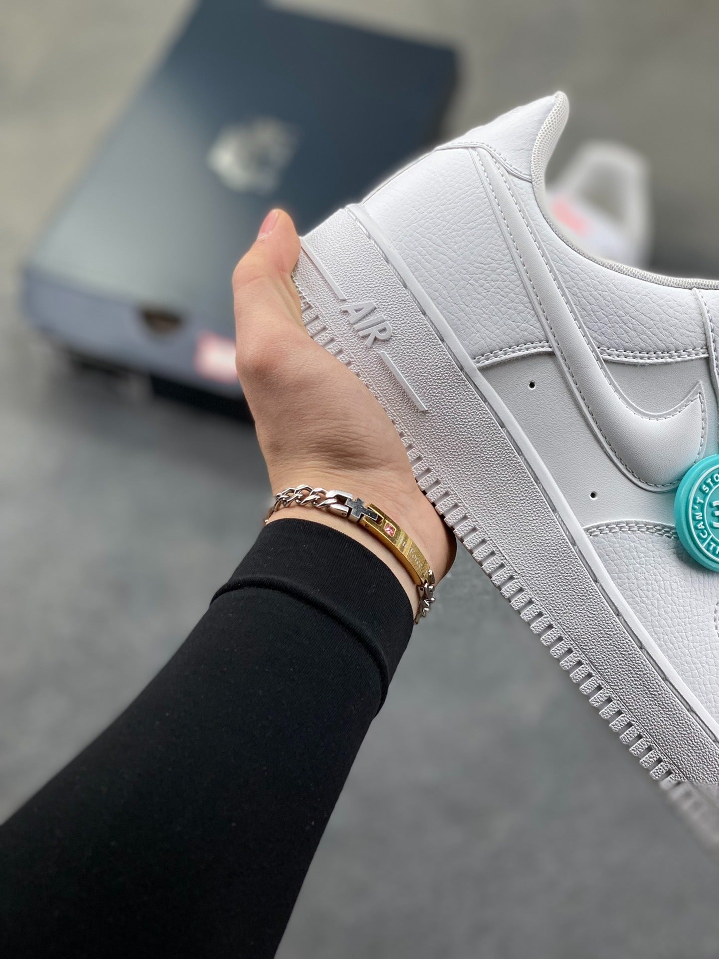 Nike Air Force 1 '07 triple white sneakers, classic
