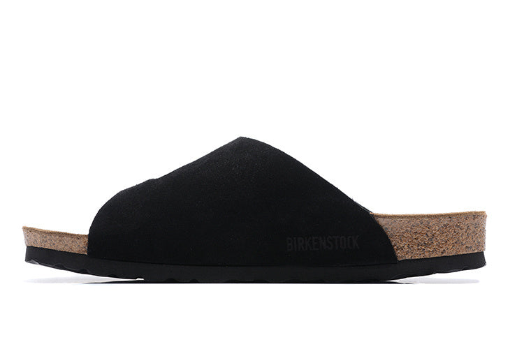 Birkenstock Zurich Suede Leather Sandals - Black