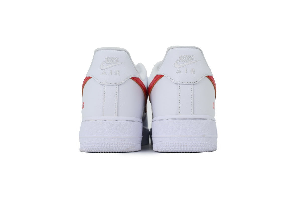 Nike Air Force 1 Low Supreme "White Speed Red" Sneakers