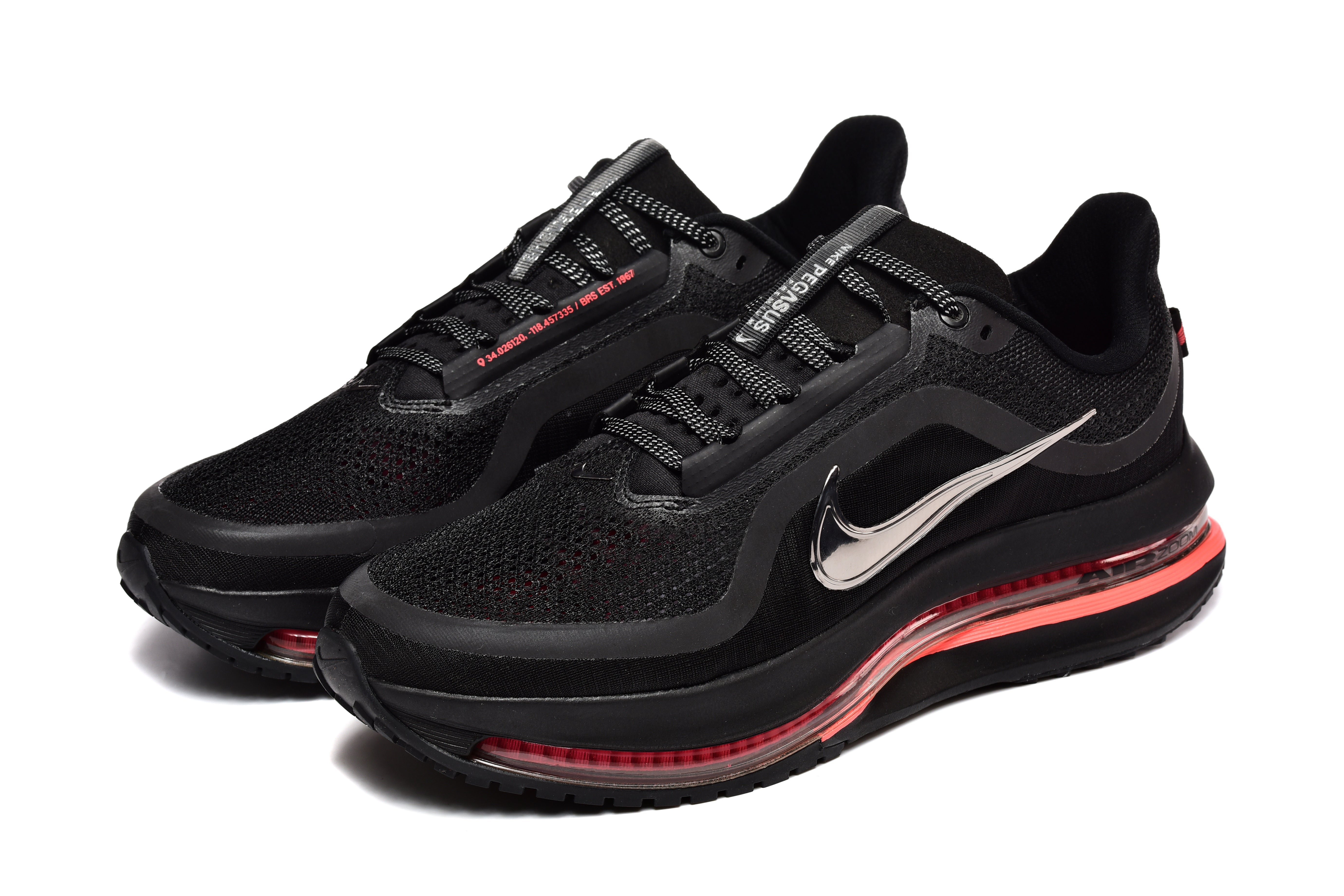 Nike Pegasus Premium Shoes Black Bright Crimson