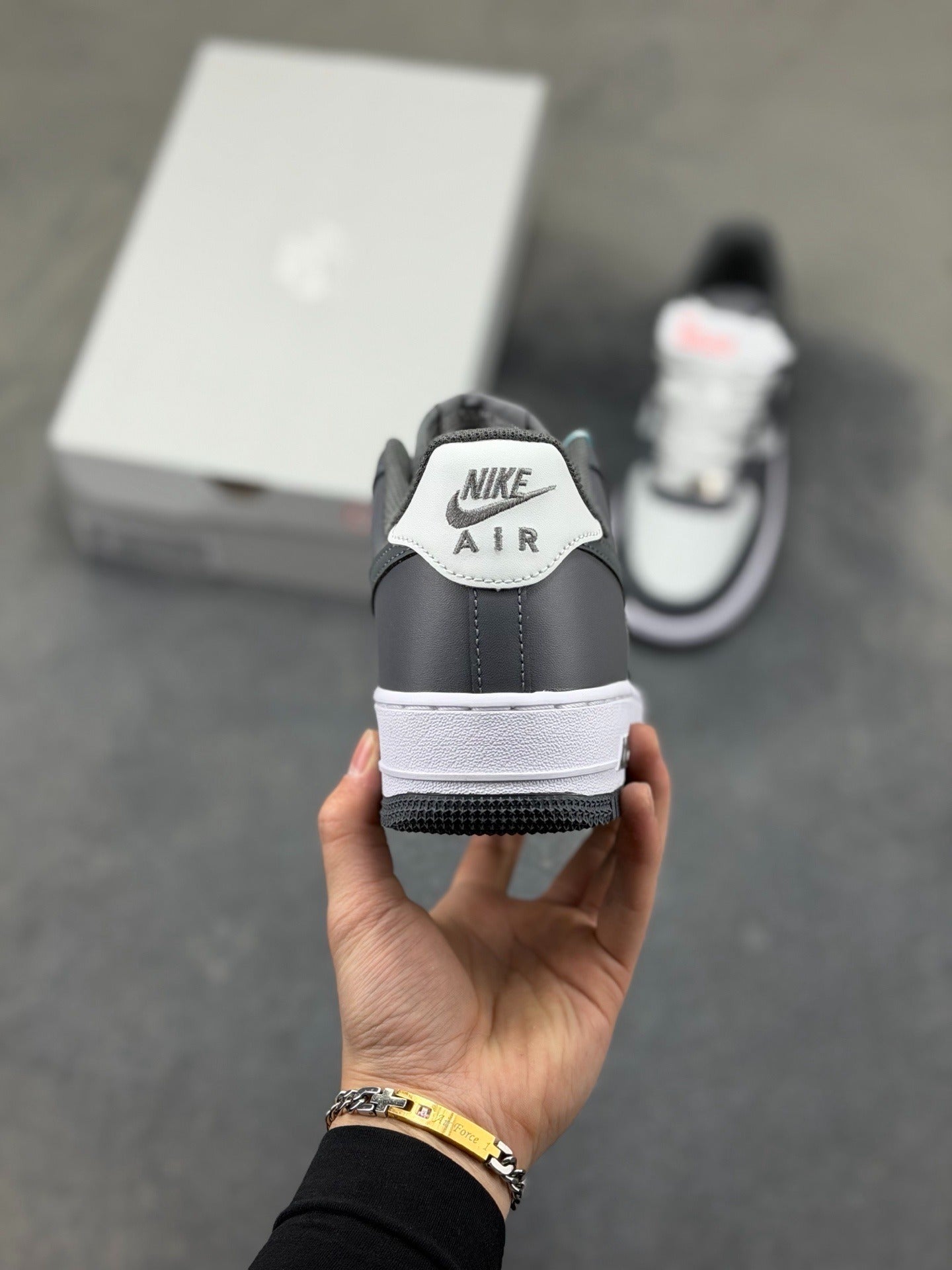 Nike Air Force 1 '07 "Dark Grey & White"