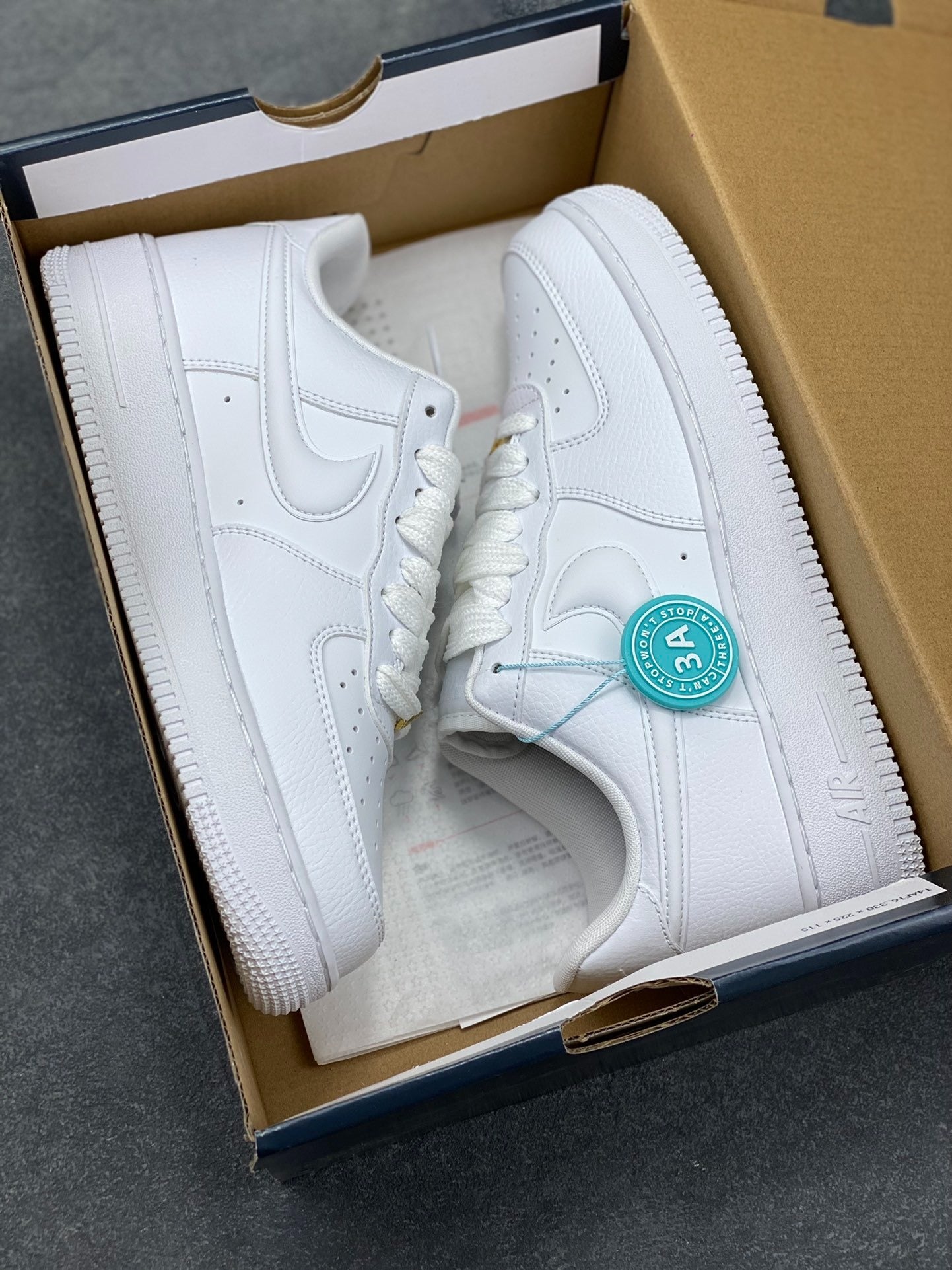 Nike Air Force 1 '07 triple white sneakers, classic