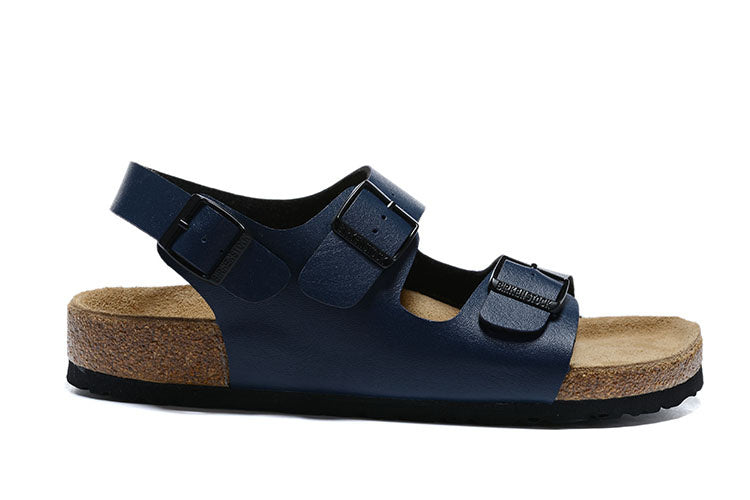 Birkenstock Milano Birko-Flor Sandals - Navy Blue