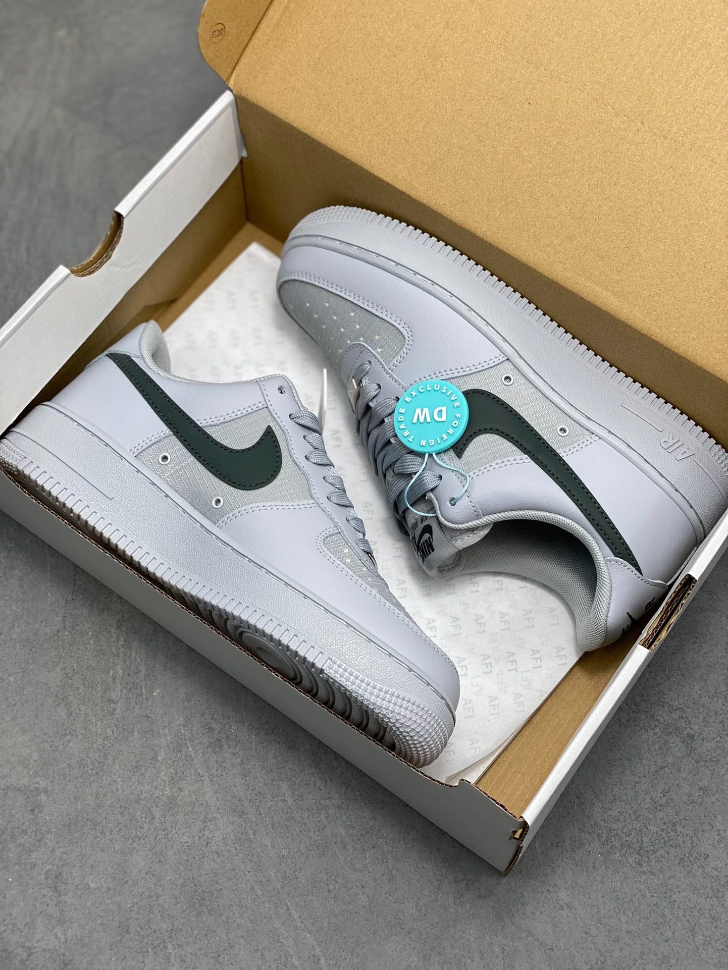 Nike Air Force 1 '07 Low "Grey Textured Panels"