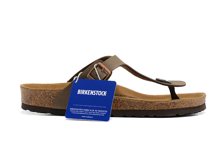 Birkenstock Gizeh Birkibuc Sandals - Mocha