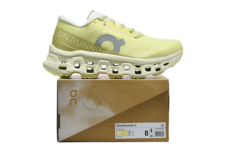 On Running Cloudmonster 3 Shoes Limelight Seedling