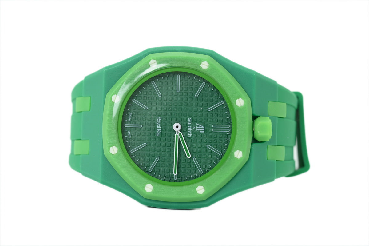 Swatch x Audemars Piguet Royal Pop "Green Eight" Watch