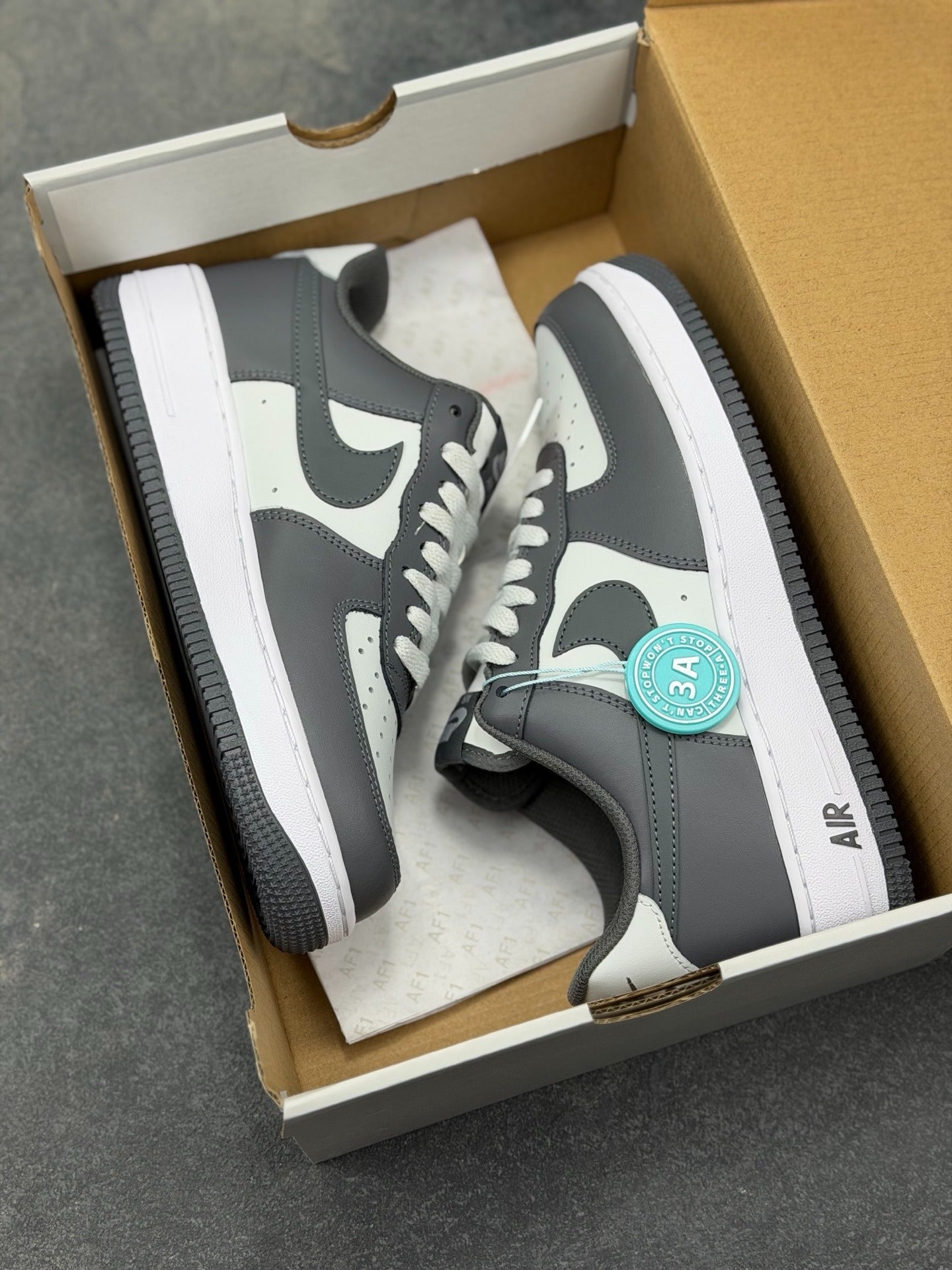 Nike Air Force 1 '07 "Dark Grey & White"