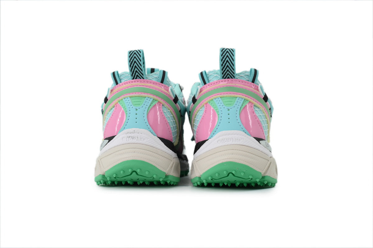 Off-White Be Right Back Fishnet Sneakers "Aqua / Mint"
