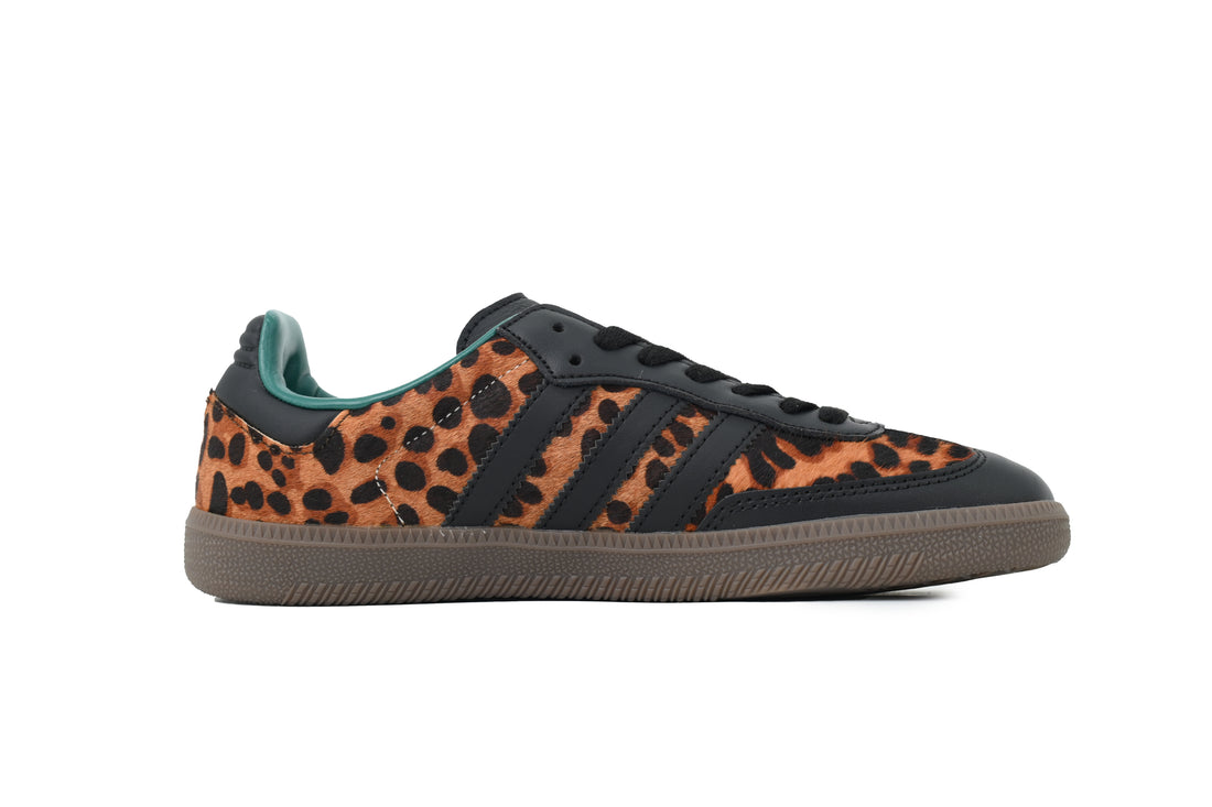 adidas Samba OG Noir Vert Léopard Femme