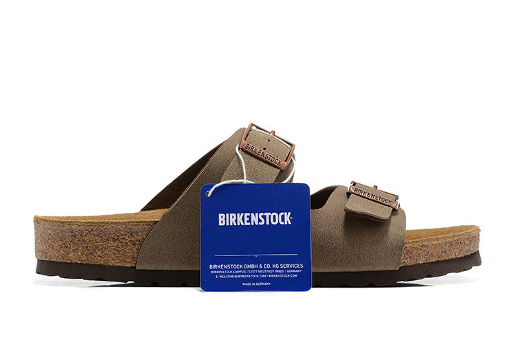 Birkenstock Arizona Birkibuc Sandals - Mocha