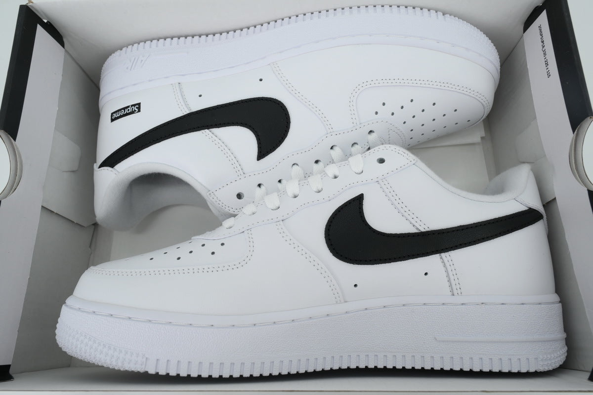 Nike Air Force 1 Low Supreme "White Black" Sneakers