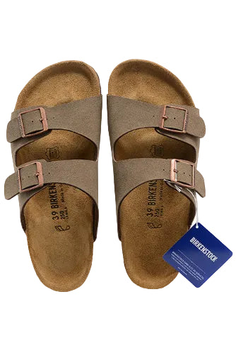 Birkenstock Arizona Birkibuc Sandals - Mocha