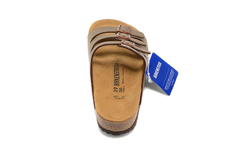 Birkenstock Florida Birkibuc Sandals - Mocha
