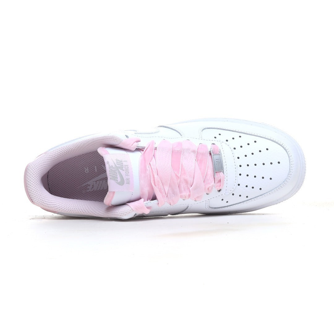 Nike Air Force 1 Low '07 "White/Pink Velvet Laces"