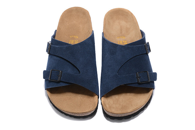 Birkenstock Zurich Suede Leather Sandals - Ultra Blue