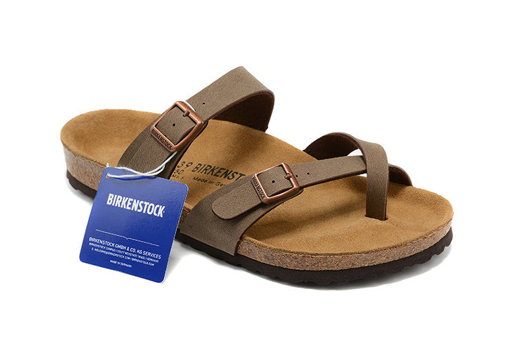 Birkenstock Mayari Birkibuc Sandals - Mocha