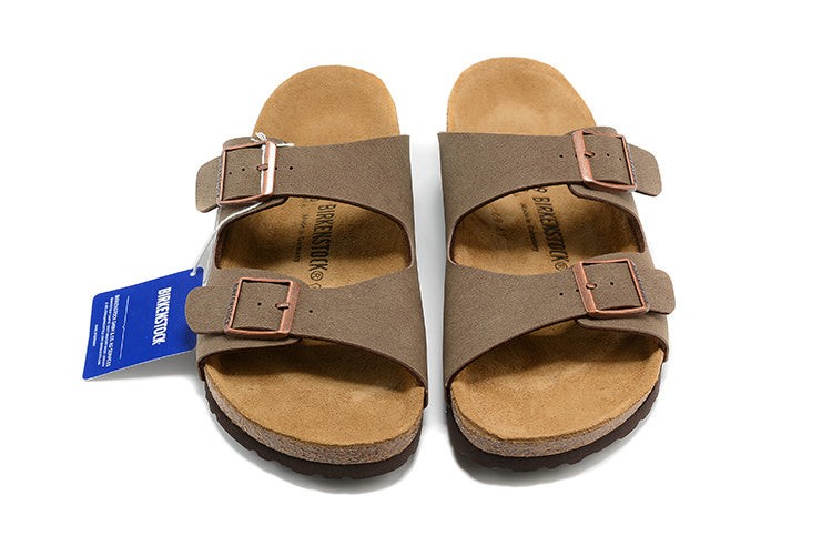 Birkenstock Arizona Birkibuc Sandals - Mocha