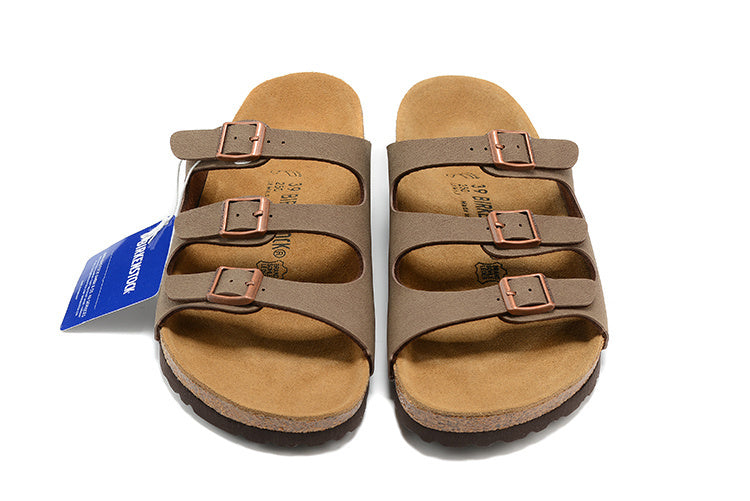 Birkenstock Florida Birkibuc Sandals - Mocha