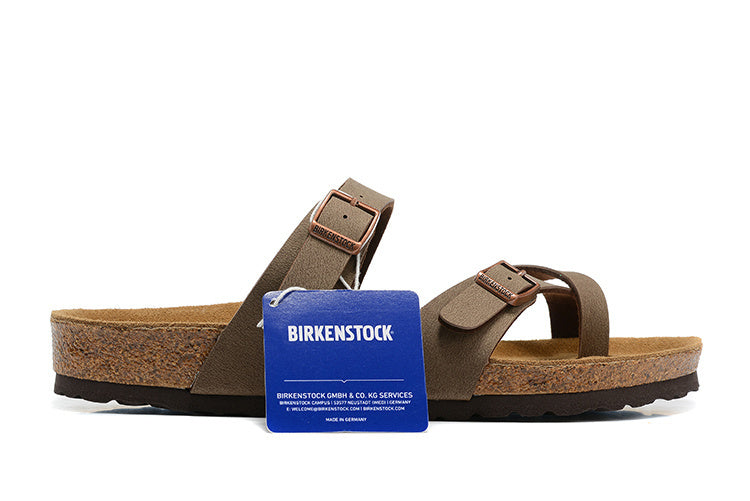 Birkenstock Mayari Birkibuc Sandals - Mocha