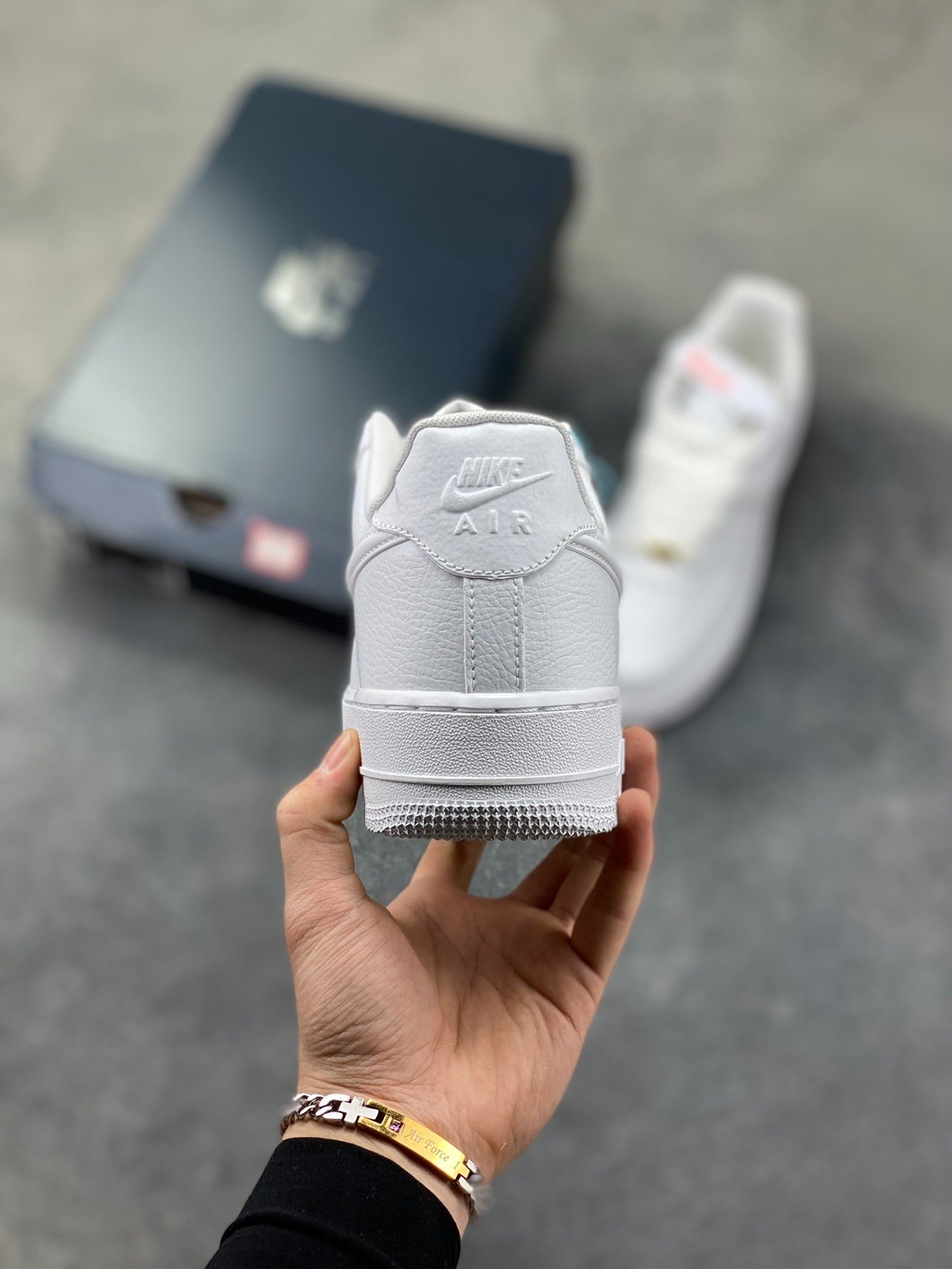 Nike Air Force 1 '07 triple white sneakers, classic