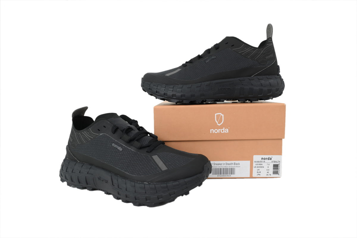 Norda 001 Trail Running Shoes "Stealth Black"