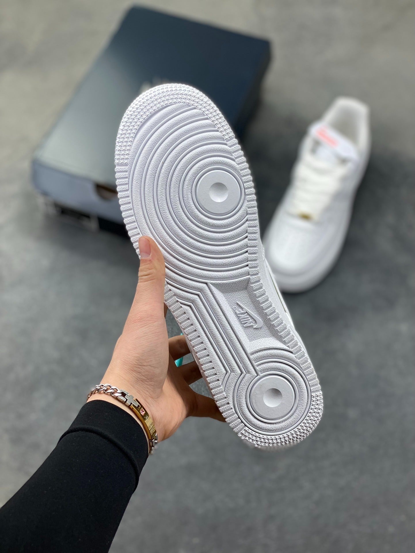 Nike Air Force 1 '07 triple white sneakers, classic