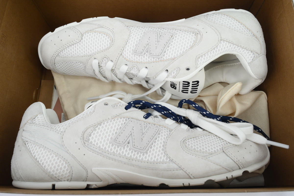 New Balance 530 SL x Miu Miu 'White Mesh Suede'