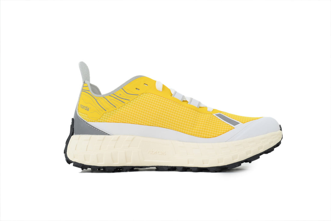 Chaussures de trail running Norda 001 « Sulfur Yellow / Lemon / White »