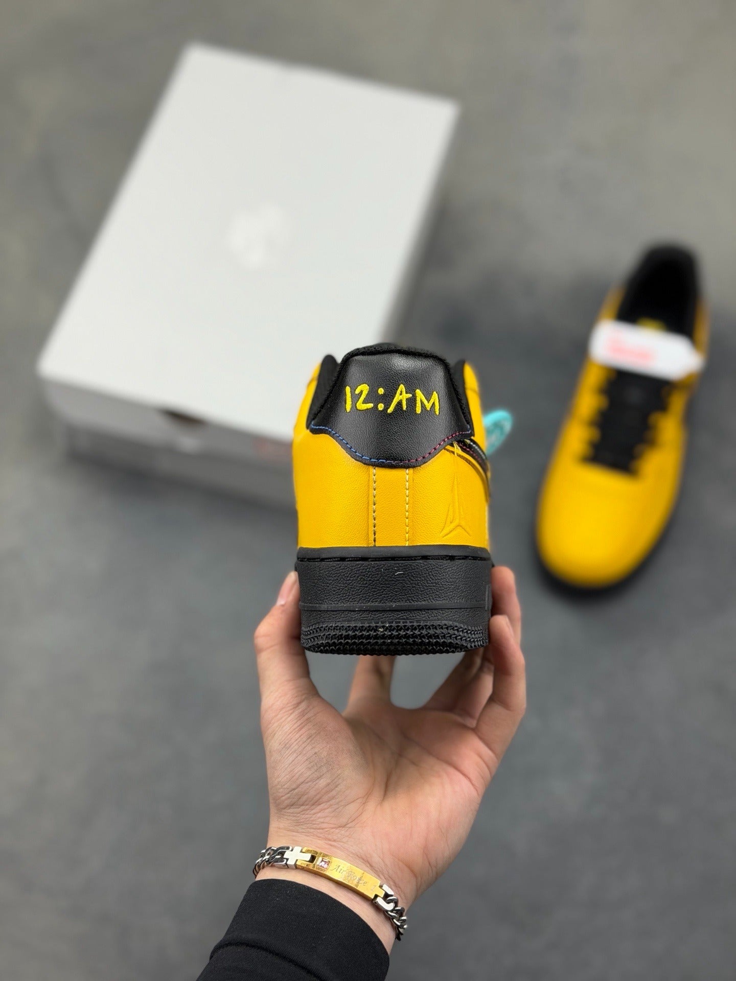 Nike Air Force 1 '07 Low "Bumblebee Yellow & Patent Black"
