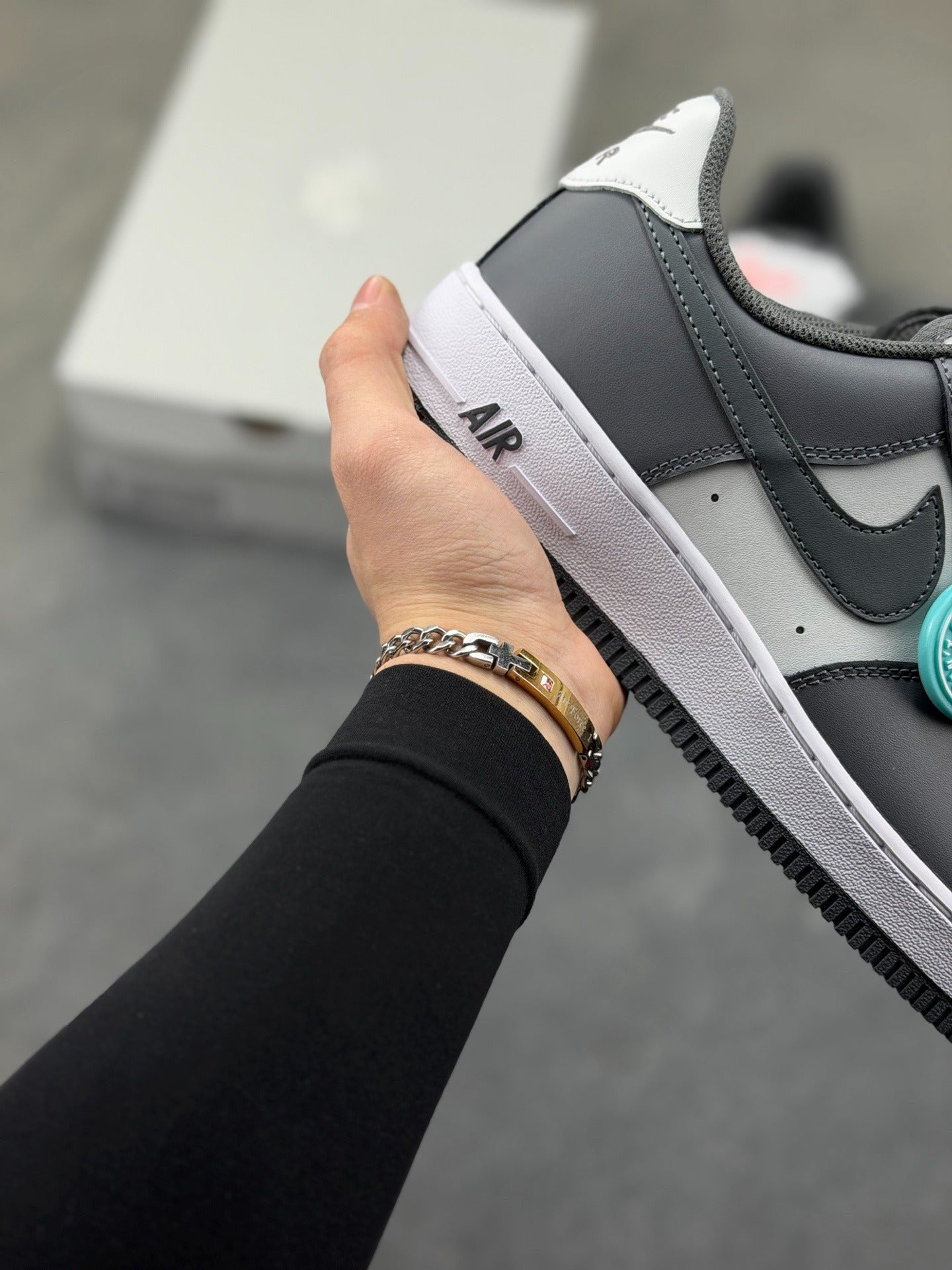 Nike Air Force 1 '07 "Dark Grey & White"